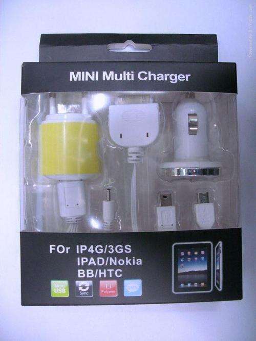 New Mini Multi charger For iPhone4/3GS/iPad/Nokia/Blackberry And HTC